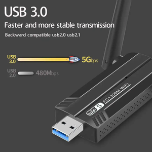 Mini akıllı 1300M wifi adaptörü Bluetooth uyumlu sürücü içermeyen kablosuz ağ kartı - Product Image 5