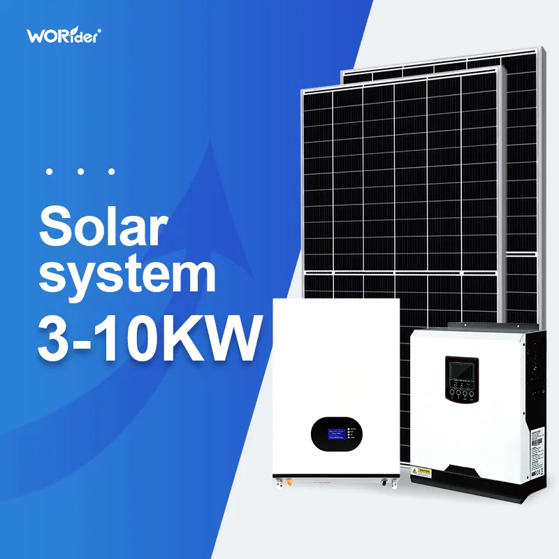Solar energy system kit off grid on grid 3KW 5KW 10kw 20kw 30kw 40kw 50kw solar panels system photovoltaic batteries inverter
