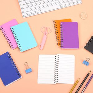 Cuaderno de espiral pequeño, Mini Bloc de notas de bolsillo para oficina en casa Bloc de notas en espiral Cuadernos pequeños