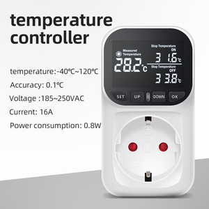 Digital LCD Screen <strong>Temperature</strong> Controller EU Plug Thermostat <strong>Timer</strong> Switch Socket for Refrigerator - Product Image 3