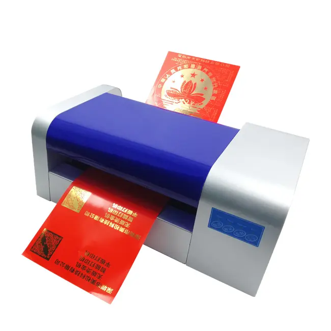 Imprimante numérique automatique de feuille d'or, Machine d'estampage à chaud pour carte d'invitation de mariage, Machine d'impression 360C Polyester