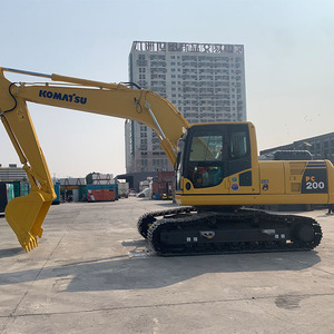 Quasi nuovo usato <span class=keywords><strong>Komatsu</strong></span> <span class=keywords><strong>PC200</strong></span> escavatore 20 Ton grande cingolato escavatore per la costruzione con l'alta qualità per la vendita a Shanghai - Product Image 2