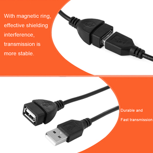 Süper hızlı USB 2.0 erkek kadın kablo uzatma 1M/1.5M/3m/5M/10M mikro tel konektörler PC dizüstü yazıcı veri senkronizasyonu için örgülü - Product Image 2