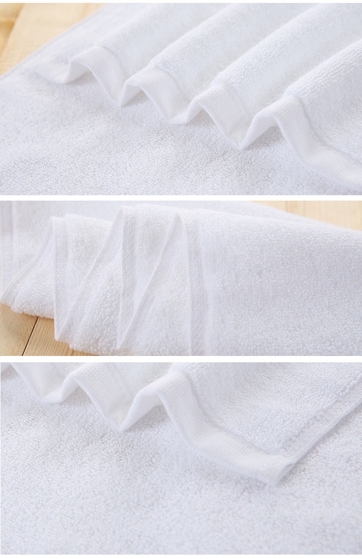 Stocks/OEM 32s/2 Hotel Hand/Face/Bath Towel Set White 100% Cotton Soft 30*30 35*75 40*70 50*100 70*140 75*150 80*160 90*180 cm
