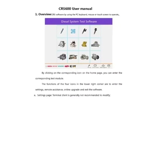 Probador de software CRS600 de gran venta, probador de inyector Common Rail, simulador de probador de bomba diésel para control HEUI HEUP de EUI-EUP - Product Image 5