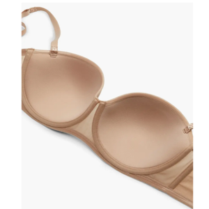 High Quality Design <strong>Support</strong> Cups Stretch Mesh Side Wings Removable Straps Underwire Plus Size Strapless Bra for Women - Product Image 6