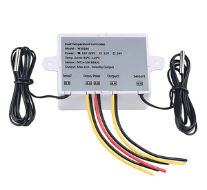 AC 110V-220V/24V/12V Termostato Control dual Pantalla digital LCD 50C -110C Interruptor de temperatura ajustable Instrumentos de temperatura