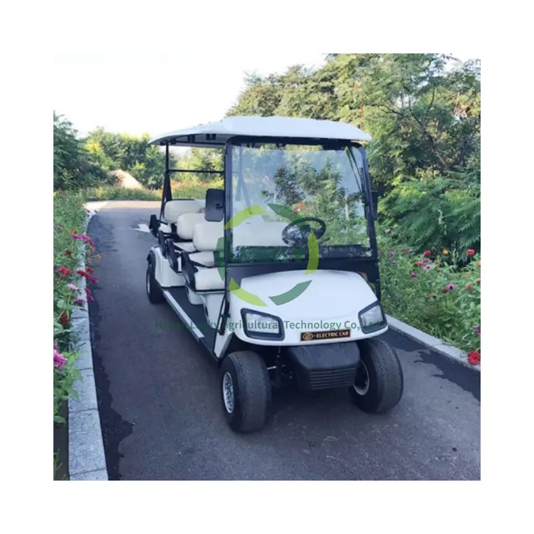 Luxury 6 Person Center Power Longer Lifespan 48V Lithium Golf Cart With Spares Rear Axle And Drive Train
