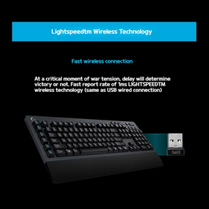 Original Logitech G613 LIGHTSPEED Teclado mecánico inalámbrico 2,4 GHz Bluetooth 6 teclas G programables Teclado para juegos - Product Image 5