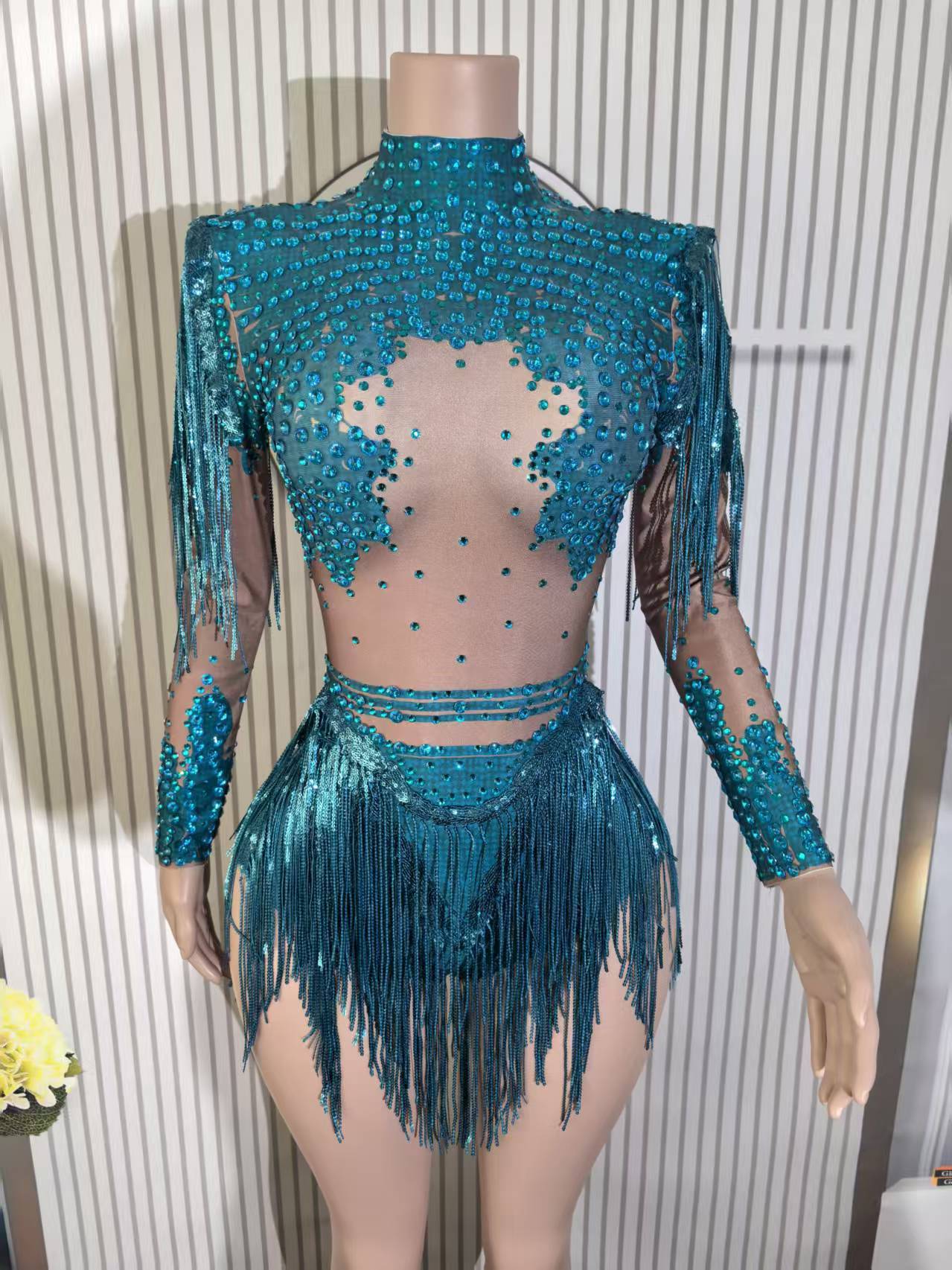 Azul pavo real