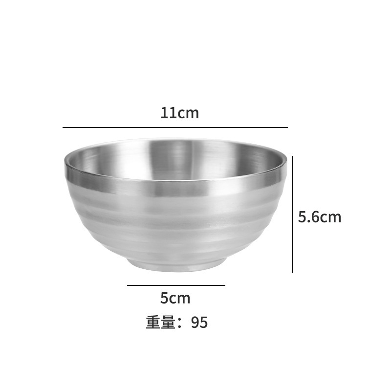 11cm threaded bowl (silver)