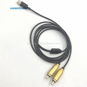 Cable USB C a 2 RCA macho, convertidor tipo C a RCA, adaptador de Audio para altavoz - Product Image 4