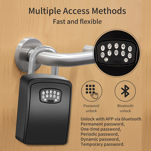 Duvar montaj akıllı parmak izi Bluetooth Tuya güvenli anahtar kutusu şifreli kilit kutu taşınabilir su geçirmez sıfırlanabilir kod ev anahtarı - Product Image 5