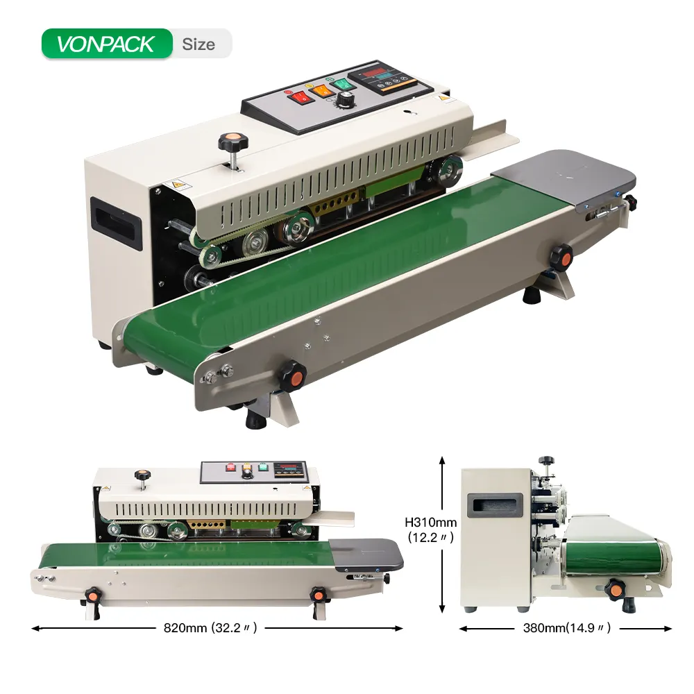 FR-900 Automatische Horizontale Plastic Zakken Warmteafdichting Machine Continue Band Sealer Machine