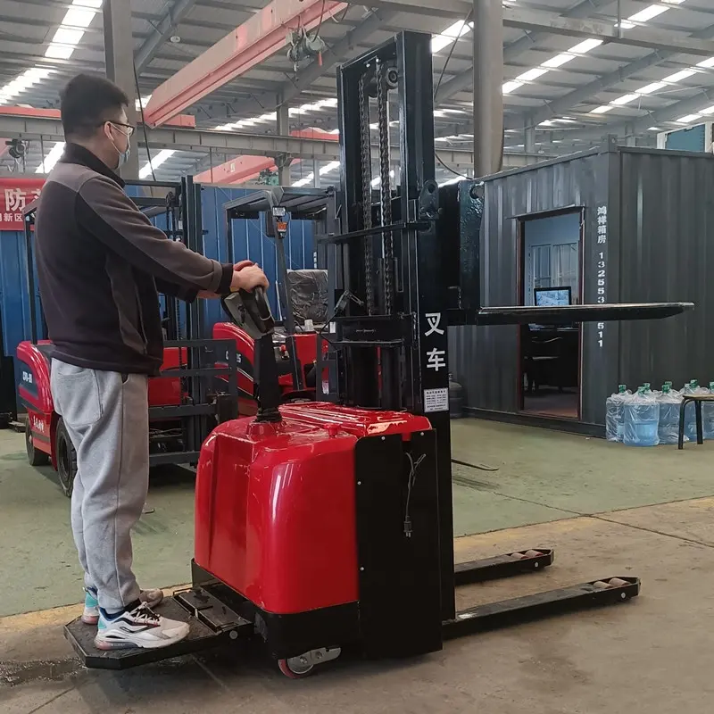 Yeni küçük elektrikli Forklift 1000/1500/2000kg kaldırma 1.6/2/3/3.5 metre kolay kullanım