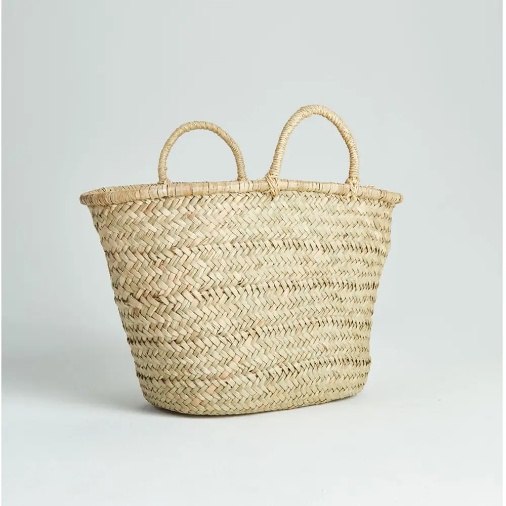 Spain Low price large capacity seagrass weaving straw handbag