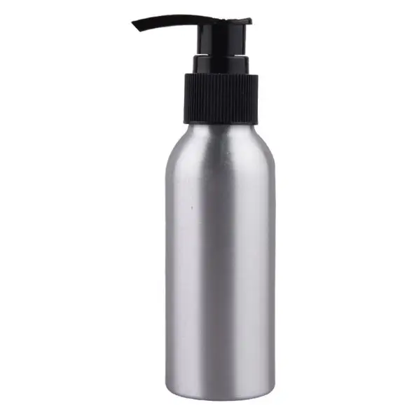 Flacone per lozione con pompa 30ml-500ml pompa per spruzzatore per pompa cosmetica in alluminio di alta qualità forma rotonda in alluminio personalizzata