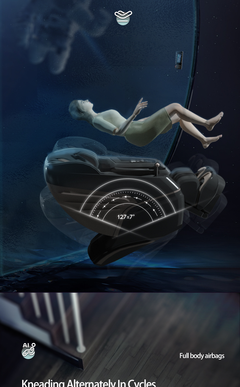 Jare S500 New Massage Chair Buttocks Vibrator Zero Gravity Recliner Chair Wholesale Price 4D Full Body Massage Chair