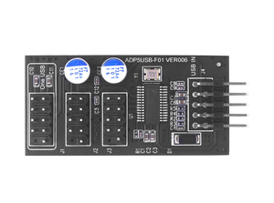 USB 2,0 Hub USB de 9 pines macho 1 a 3 Cable de extensión hembra adaptador divisor USB Tarjeta de expansión para placa base de escritorio - Product Image 3