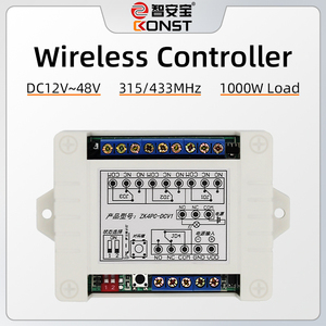 KONST 12V-48V 433 codice di apprendimento 4 canali lampada pompa acqua alimentazione telecomando senza fili interruttore di blocco Non blocco Controller - Product Image 2