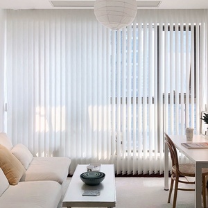 Hàng Ngày Điện Có Động Cơ Polyester Rèm Dọc Được Xây Dựng Trong Phòng Khách Venetian Màu Đồng Bằng Vải Mù Rèm Cửa Cho Nhà - Product Image 5