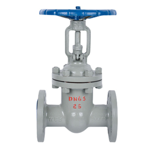 วาล์วประตูเหล็กหล่อ DN80สำหรับท่อ HDPE แบรนด์ใหม่วาล์วประตูเหล็กดัดเหล็กคาร์บอน DN150 PN16น้ำแปลนวาล์วประตู - Product Image 1
