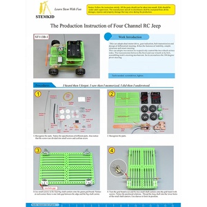 Okul el yapımı öğrenme kiti diy 4 kanal RC uzaktan kumanda arabalar elektrikli - Product Image 2