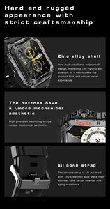 Orologio da polso per sport all'aperto P3 impermeabile con lampada multifunzione a memoria grande effetto 24 ore con rilevamento della frequenza cardiaca orologio intelligente personalizzato - Product Image 6