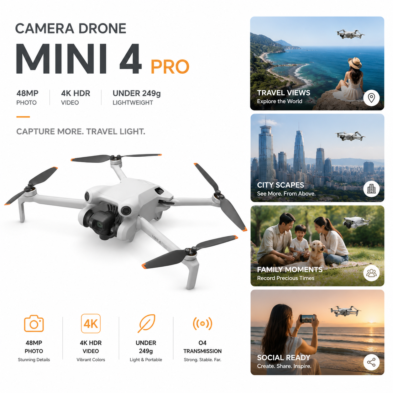 Mini 4 Pro- Camera Drone
