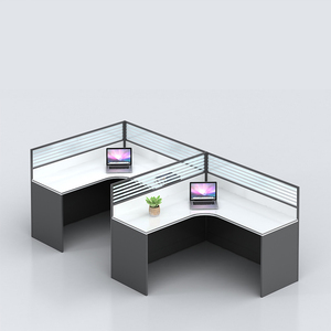 Moderne modulare Kabine Workstation Holz Staff Desk und Computer Desk Factory Direct Büromöbel für das Studium - Product Image 4