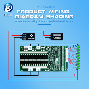 KLS PCB/PCBA donanım Bms 6S-16S 17S 20-24S 10A 20A 40A 50A 60A 80A Li-ion Li-ion/lifepo4 pil Lifepo4 Bms 16S 50A Bms sistemi - Product Image 2