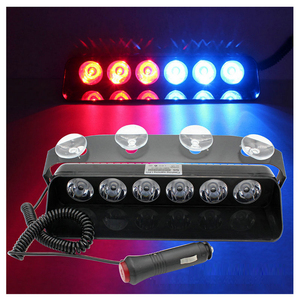 S6 12V Red/蓝光高功率警告闪烁 LED 多功能闪光灯 - Product Image 5