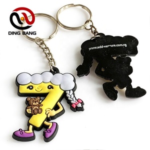 โปรโมชั่น3D นุ่ม PVC Key Chain ยอดนิยมยาง Key Tags 3D สัตว์พวงกุญแจ - Product Image 6