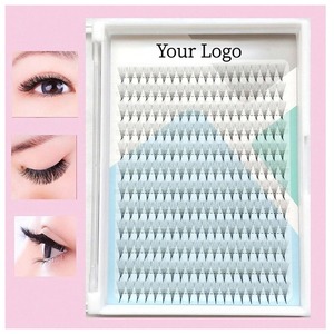 2024 yeni varış uzatma d kıvırmak 0.05 hayranları kirpik toplu kabarık fanlar düğüm ücretsiz lashes diy kirpik uzatma fan kirpik - Product Image 2