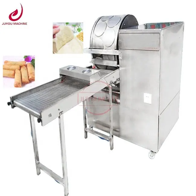 JUYOU-maquinaria de envoltura de rollos de primavera comercial, máquina de fabricación de hoja de pastelería Lumpia etíope, Injera en venta