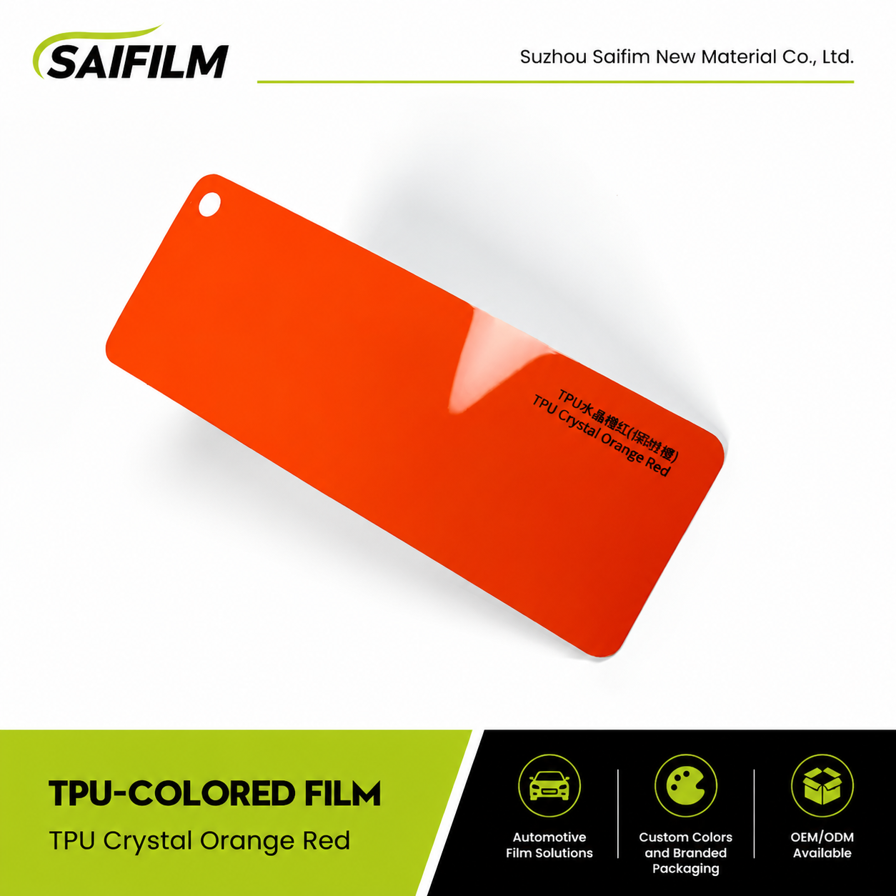 TPU Cristal Naranja Rojo