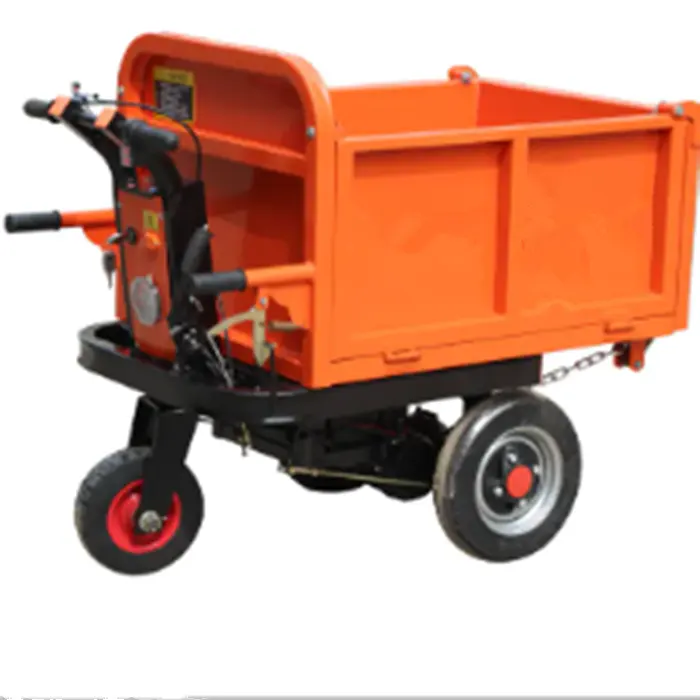 High Load Flatbed Trolley/Garden Tool Cart Electric Flat Transport Batter Golf Cart Rear Seat Electric Cargo Trolley