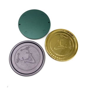 OEM cc-gia công nhôm trà cốc đế lót ly dập nóng gốm thăng hoa uống & cà phê đế lót ly dây EDM khoan loại - Product Image 5