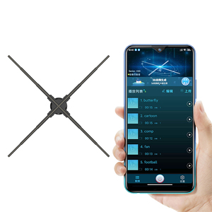COEUS 70cm yüksek çözünürlüklü 832LED Video projektör ışık 3D LED Fan reklam makinesi için uzaktan ile ekran - Product Image 3