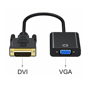 厂家直销dvi转vga转换器，带芯片DVI 24 + 1转VGA电脑显示器投影仪频率dvi转vga适配器