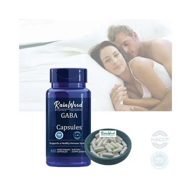 Private Label Gaba Supplement 4-aminoboterzuur Capsules Gaba 500Mg