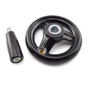 Máy in quay tay quay tay cầm có thể tháo rời nhựa ba chấu bánh xe tròn với tay quay tay cầm - Product Image 3