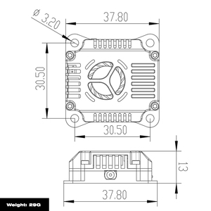 Hot Sell Made in China <strong>FPV</strong> 5.8G 2.5W VTX 40 Channels Output Power Functionality for Accessories Video Transimission <strong>Fpv</strong> Drone - Product Image 6