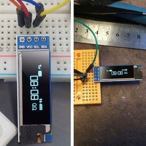 0,91 Zoll I2C OLED-Anzeige modul WEISS/BLAU I2C OLED-Bildschirm treiber DC 3,3 V ~ 5V für Arduino-LCD-Module