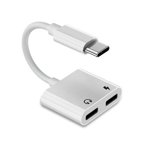 Taipuxi High Quality Type-c Usb c to 3.5mm Headphone <strong>Audio</strong> Jack <strong>Adapter</strong> Usb-c Aux Jack <strong>2</strong> in <strong>1</strong> <strong>Audio</strong> Cable <strong>Adapter</strong> - Product Image 2
