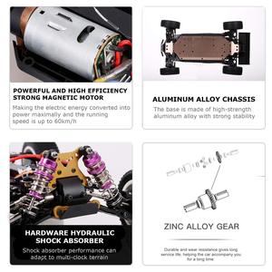 Gool <strong>RC</strong> 1/12 Scale 2.4GHz 4WD 60km/h High-Speed Racing Car Off-Road Remote Control Car Wl Toys <strong>RC</strong> Car - Product Image 6