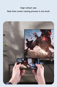 Nikel kaplama hdmi tip-c kablo 4k 60 120hz hdmi 2.1 tip-c kablo hd tip c hdmi 4k cep telefonu dizüstü ekran hattı - Product Image 6