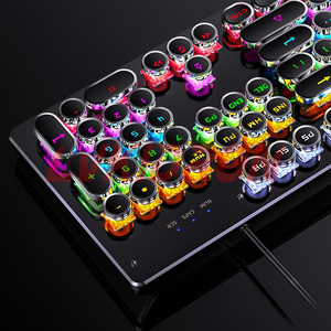 Teclado profesional con iluminación RGB, ergonómico, programable, rico en funciones, teclado para juegos de eje mecánico, teclados - Product Image 5