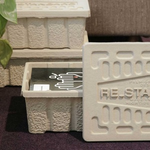 ペーパーホームオーガナイザー高品質リサイクル紙パルプ収納ボックス生分解性収納ボックス - Product Image 5