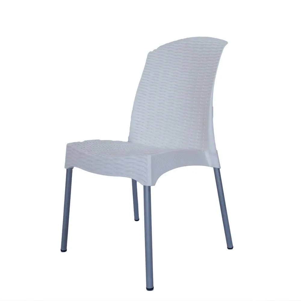 安いプラスチック杖椅子、屋外白いプラスチック椅子